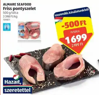 ALDI Almare Seafood Friss pontyszelet 500 g ajánlat