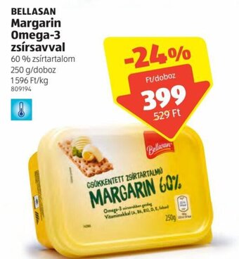 ALDI Bellasan Margarin omega-3 zsírsavval 250 g ajánlat