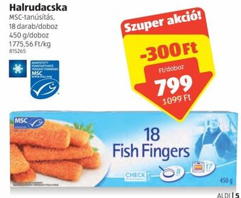 ALDI Halrudacska 450 g ajánlat
