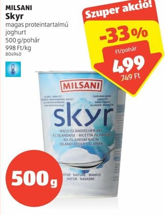 ALDI Milsani Skyr 500 g ajánlat