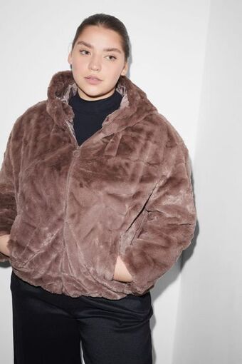 C&A Clockhouse - faux fur jacket with hood ajánlat