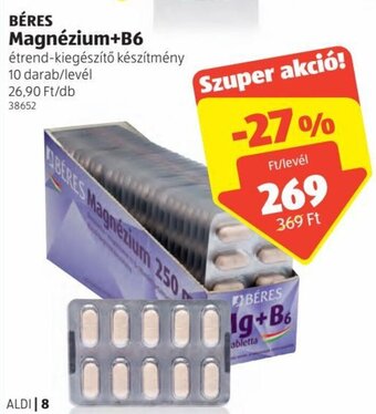 ALDI Béres Magnézium+b6 ajánlat