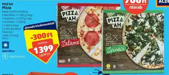 ALDI Pizz'ah Pizza 2 x 360 g / 2 x 350 g ajánlat
