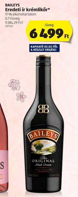 Baileys Eredeti ír krémlikőr 0,7 l
