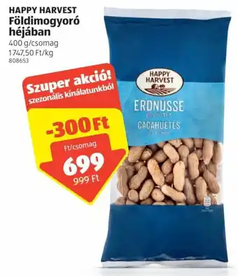 ALDI Happy Harvest Földimogyoró héjában 400 g ajánlat