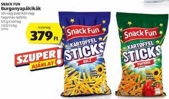 Snack Fun Burgonyapálcikák 125 g