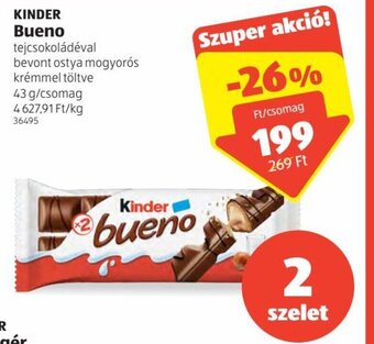 ALDI Kinder Bueno 43 g ajánlat