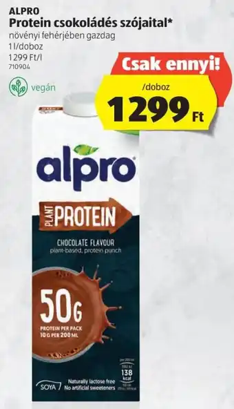 ALDI Alpro Protein csokoládés szójaital 1 l ajánlat
