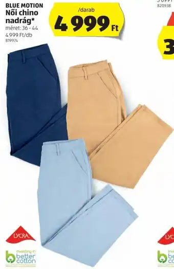 ALDI Blue Motion Női chino nadrág 1 db ajánlat