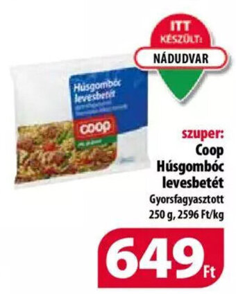 Coop Coop Húsgombóc levesbetét 250 g ajánlat