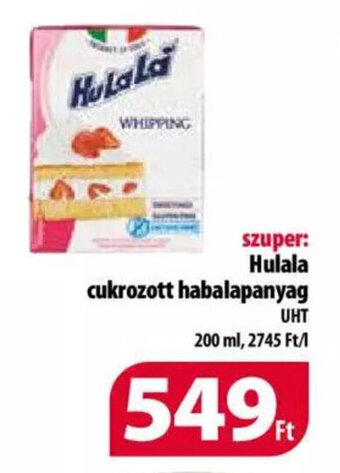 Coop Hulala cukrozott habalapanyag 200 ml ajánlat