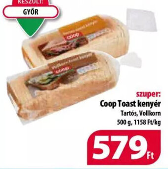 Coop Coop Toast kenyér 500 g ajánlat