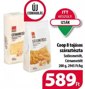 Coop Coop 8 tojásos száraztészta 200 g ajánlat