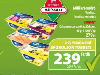 Coop Milli krémtúró 90g ajánlat