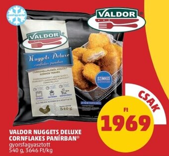 PENNY Valdor Nuggets deluxe cornflakes panírban 540g ajánlat