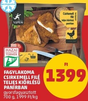 PENNY Fagylakoma Csirkemell filé teljes kiőrlésű panírban 700 g ajánlat