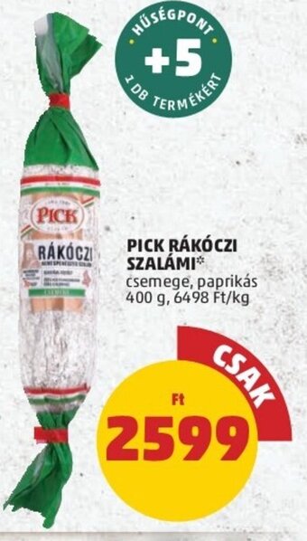 PENNY Pick Rákóczi szalámi 400 g ajánlat