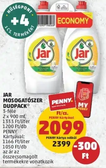 PENNY Jar mosogatógép duopack 2 x 900 ml ajánlat