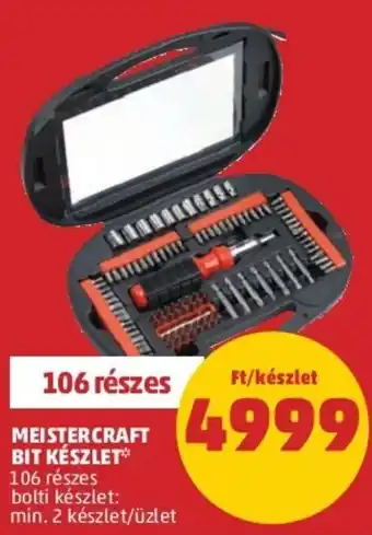 PENNY Meistercraft Bit 1 készlet ajánlat