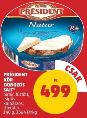 PENNY Président Kördobozos sajt 140 g ajánlat
