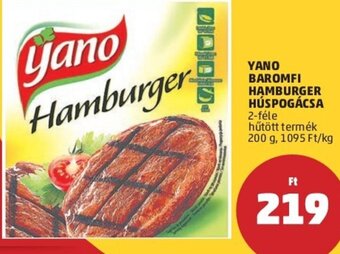PENNY Yano Baromfi hamburger húspogácsa 200 g ajánlat