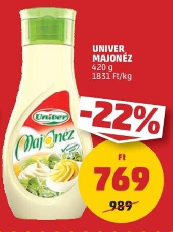PENNY Univer Majonéz 420 g ajánlat