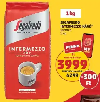 PENNY Segafredo Intermezzo kávé 1 kg ajánlat
