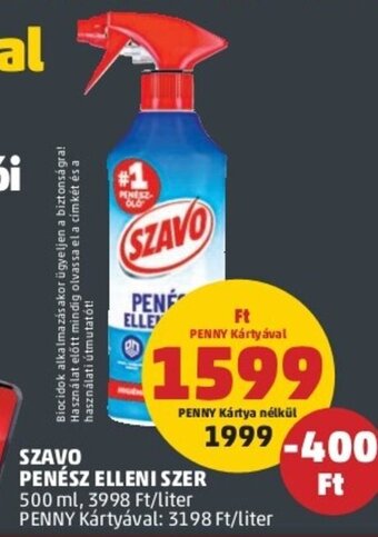 PENNY Szavo Penész elleni szer 500 ml ajánlat