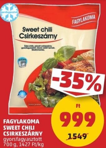 PENNY Fagylakoma Sweet chili csirkeszárny 700 g ajánlat