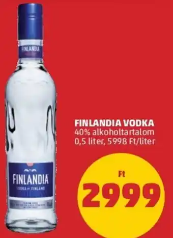 PENNY Finlandia Vodka 40% 0,5 l ajánlat