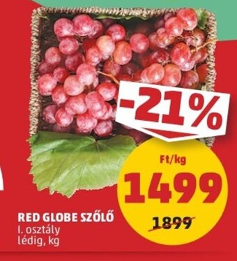 PENNY Red Globe szőlő 1 kg ajánlat