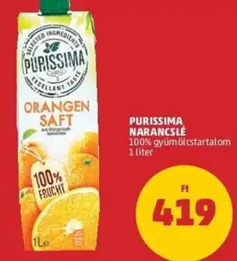 PENNY Purissima Narancslé 1 l ajánlat