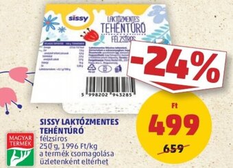 PENNY Sissy Laktózmentes tehéntúró 250 g ajánlat