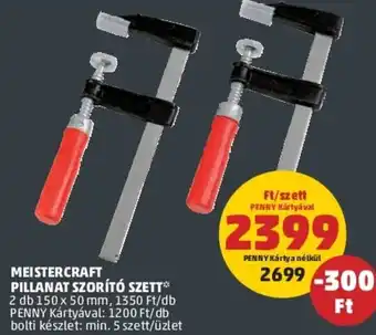 PENNY Meistercraft Pillanat szorító szett ajánlat
