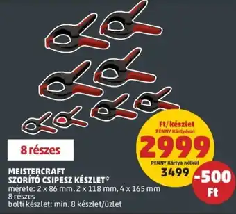 PENNY Meistercraft Szorító csipesz 1 készlet ajánlat