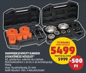 PENNY Hammerschmitt Karbid lyukfűrész 1 készlet ajánlat