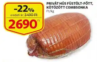 Auchan Privát hús füstölt-főtt kötözött combsonka 1 kg ajánlat