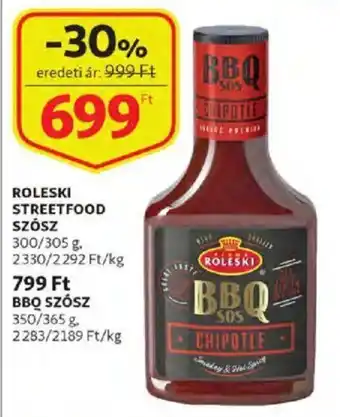 Auchan Roleski Streetfood szósz 300 - 365 g ajánlat