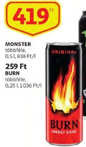 Auchan Burn 0,25 l ajánlat