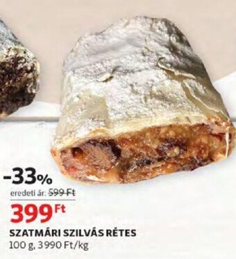 Auchan Szatmári szilvás rétes 100 g ajánlat