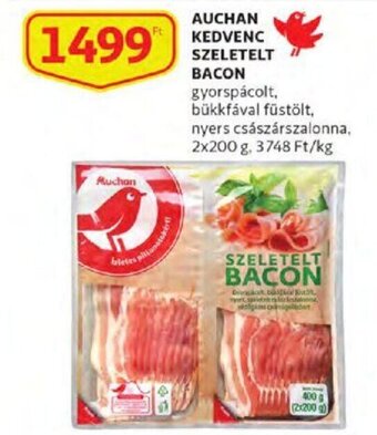 Auchan Auchan Kedvenc szeletelt bacon 2 x 200 g ajánlat