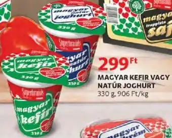 Auchan Magyar Kefir vagy natúr joghurt 330 g ajánlat