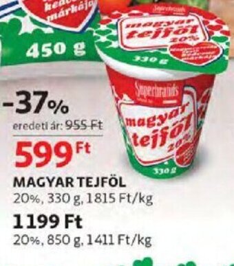 Auchan Magyar tejföl 330 g ajánlat