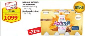 Auchan Danone Actimel joghurtital 8 x 100 g ajánlat