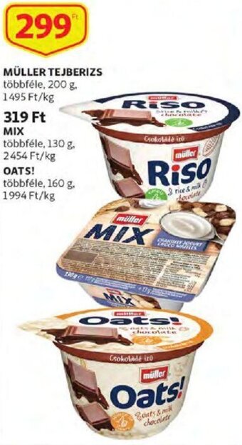 Auchan Müller Tejberizs 200 g ajánlat