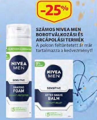 Auchan Számos Nivea men borotválkozási és arcápolási termek ajánlat