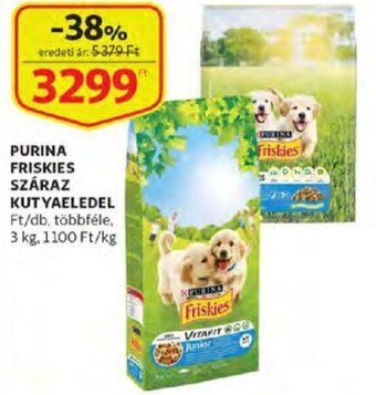Auchan Purina Friskies száraz kutyaeledel 3 kg ajánlat