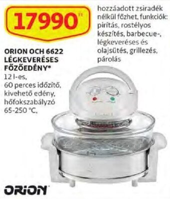 Auchan Orion och 6622 légkeveréses főzőedény 1 db ajánlat