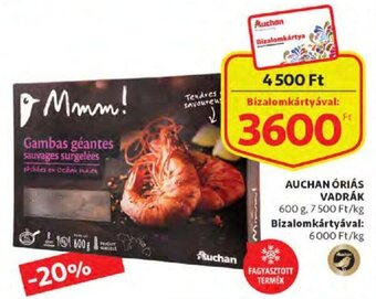 Auchan Auchan óriás vadrák 600 g ajánlat