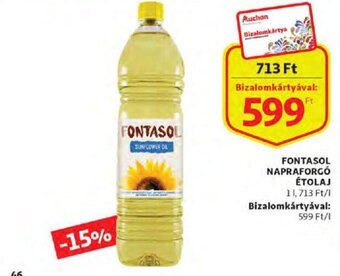 Auchan Fontasol Napraforgó étolaj 1 l ajánlat